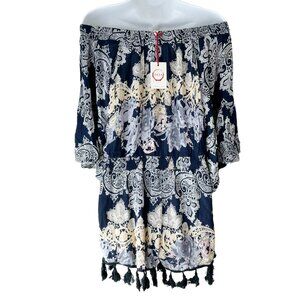NWT RAGA  Floral Off The‎ Shoulder Romper XS S Anthropologie